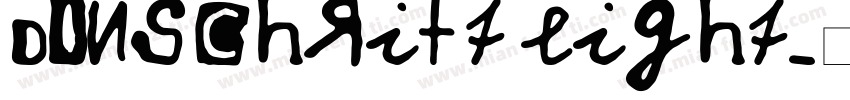 DINSchrift Light字体转换